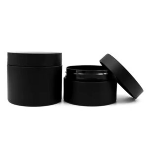 Child Resistant black wild mouth jar 4oz