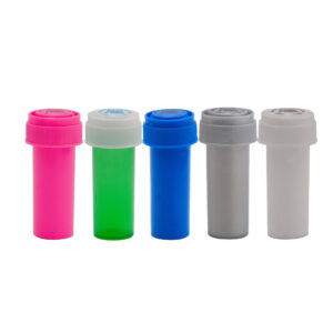 8 dram Child Resistant Black Reversible Cap Vials